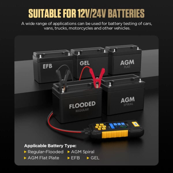Autool BT760 Car Battery System Tester | 3.2-Inch HD Color Screen | Built-in Data Printer - Image 7