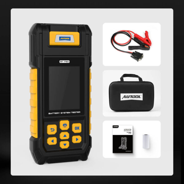 Autool BT760 Car Battery System Tester | 3.2-Inch HD Color Screen | Built-in Data Printer - Image 11