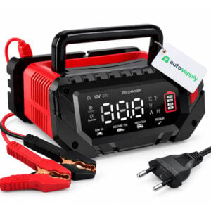 Automatic Smart Car Battery Charger for LiFePO4/Lithium/Lead-acid Batteries, 6/12/24V 30A