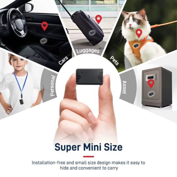 ML100G 4G Mini GPS Tracker with Voice Monitoring, 15-Day Battery & IP65 Waterproofing | Real-Time Portable Tracker for Vehicles, Assets & Personal Safety - Image 9
