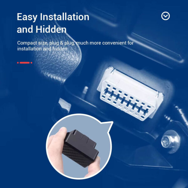 Mini OBD2 GPS Tracker for Car – Real-Time Vehicle Tracking Device with Voice Monitor, Overspeed Alarm & Lifetime Free App - Image 3