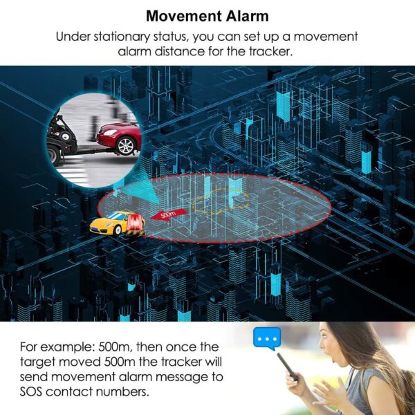 Magnetic GPS Tracker with 5000mAh Battery | Real-Time Tracking, Voice Monitoring, Temperature Sensor, IP65 Waterproof, Lifetime Free App Access - Image 5