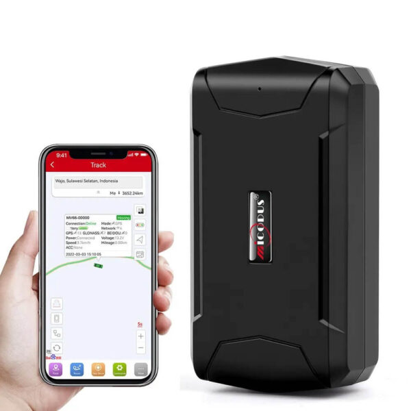 Magnetic GPS Tracker with 5000mAh Battery | Real-Time Tracking, Voice Monitoring, Temperature Sensor, IP65 Waterproof, Lifetime Free App Access