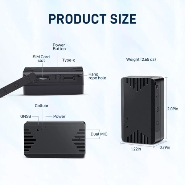 ML100G 4G Mini GPS Tracker with Voice Monitoring, 15-Day Battery & IP65 Waterproofing | Real-Time Portable Tracker for Vehicles, Assets & Personal Safety - Image 13