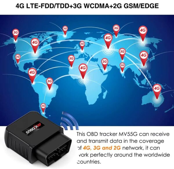 MV55G 4G OBDII GPS Tracker with Real-Time Tracking, CANbus Diagnostics & Voice Monitoring | Plug & Play Vehicle Tracker for Cars & Fleets - Image 11