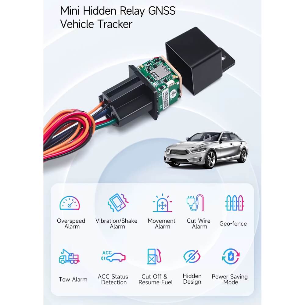 thumbnail image 2 of Relay GPS Tracker With Fuel Cut Off - Real-Time Tracking, Vibrate Alert For Car 2 of 5