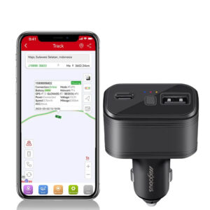MV77G 4G GPS Tracker & USB Car Charger | Real-Time Vehicle Tracking, SOS Button, Voice Monitoring, Dual USB Ports, Lifetime Free App Access