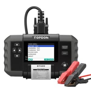 TOPDON BT600 Battery Tester | 12V/24V | 3.5″ Color Screen | Built‑in Thermal Printer
