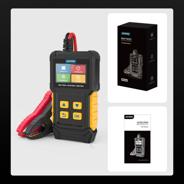AUTOOL BT360 Battery Tester 12V/24V Cranking & Charging System Analyzer - Image 2