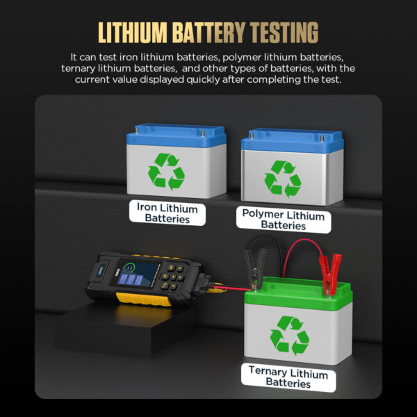AUTOOL BT960 Battery Tester with Leakage Testing, Temp Monitoring, Printer & More - Image 11