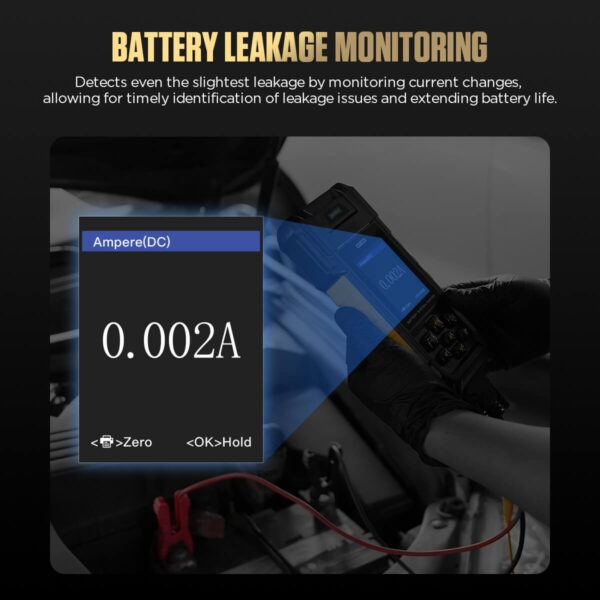 AUTOOL BT960 Battery Tester with Leakage Testing, Temp Monitoring, Printer & More - Image 10