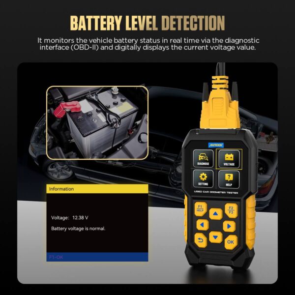 AUTOOL CS310 Odometer Reader – Multi-System Mileage Scanning with VIN, Fault-Code Clearing & Battery Diagnostics - Image 7