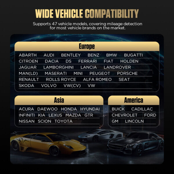 AUTOOL CS310 Odometer Reader – Multi-System Mileage Scanning with VIN, Fault-Code Clearing & Battery Diagnostics - Image 9