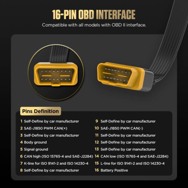 AUTOOL OBD2 Breakout Box Protocol Detector – Upgraded Version with LED Indicators, Voltage Display & Power Detection - Image 8