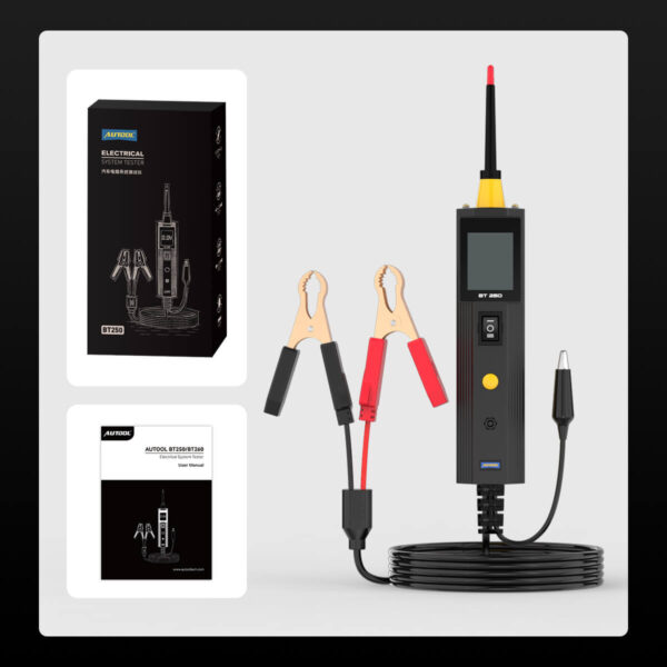 AUTOOL BT250 Automotive Electrical Circuit Tester with LCD Display and Overload Protection - Image 13