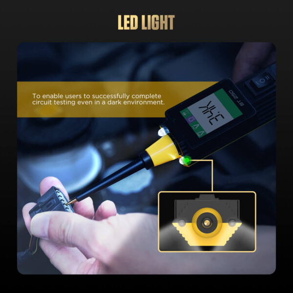 AUTOOL BT250 Automotive Electrical Circuit Tester with LCD Display and Overload Protection - Image 4