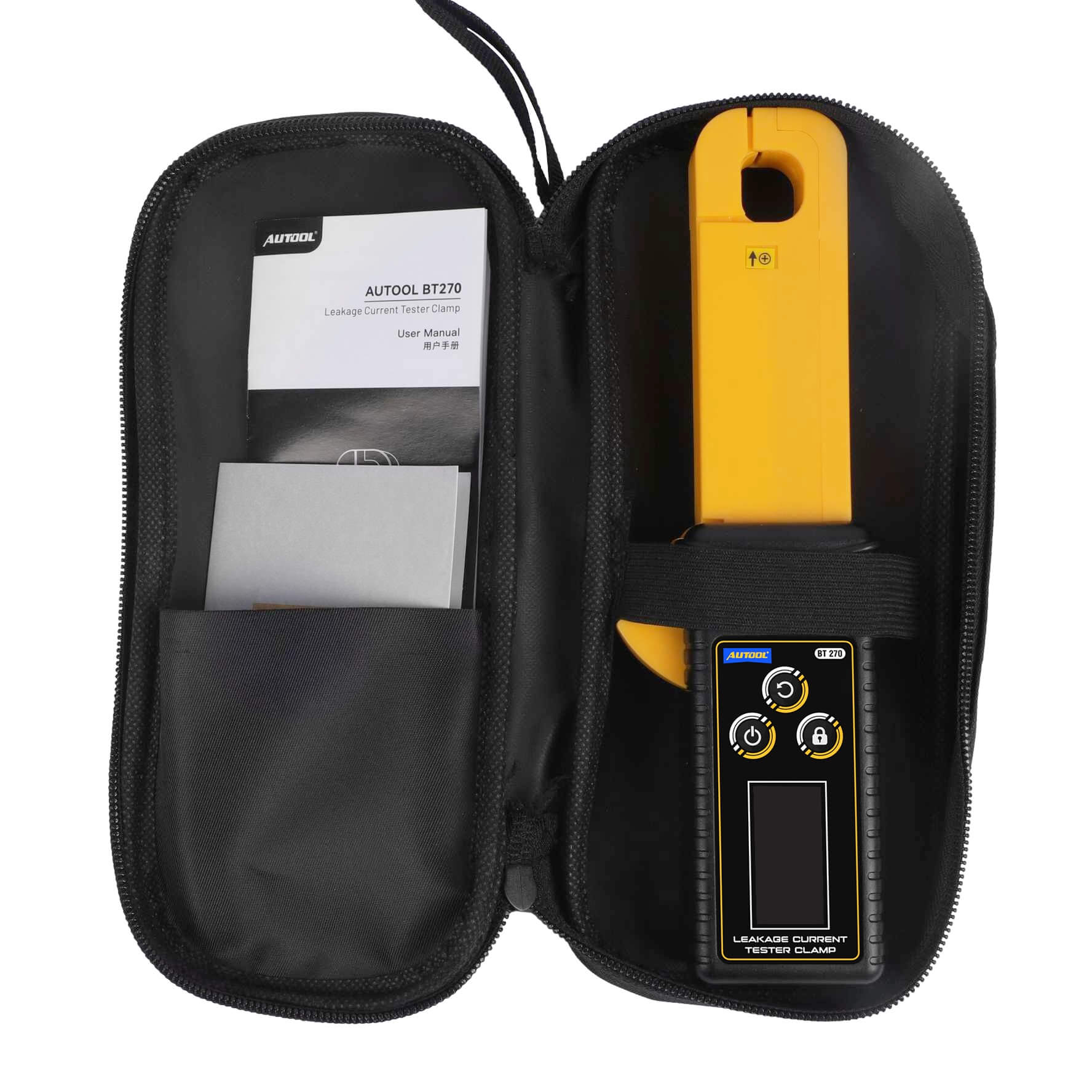 AUTOOL BT270 Leakage Current Clamp Meter with 1mA Resolution with 99-Set Data Memory - Image 3