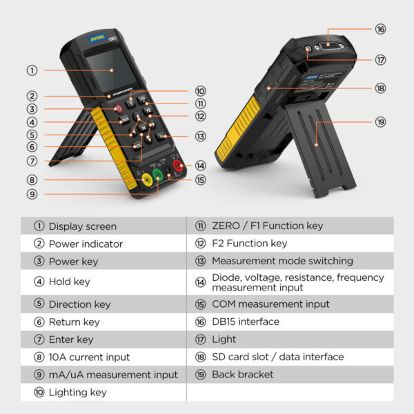 AUTOOL DM303 Professional Auto Diagnostic Multimeter with Oscilloscope & 12 Test Functions - Image 10