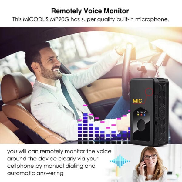 Micodus MP90G 3000mAh GPS Tracker with 4G, SOS, Voice Monitor & App Access - Image 7