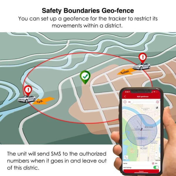 Micodus MP90G 3000mAh GPS Tracker with 4G, SOS, Voice Monitor & App Access - Image 8