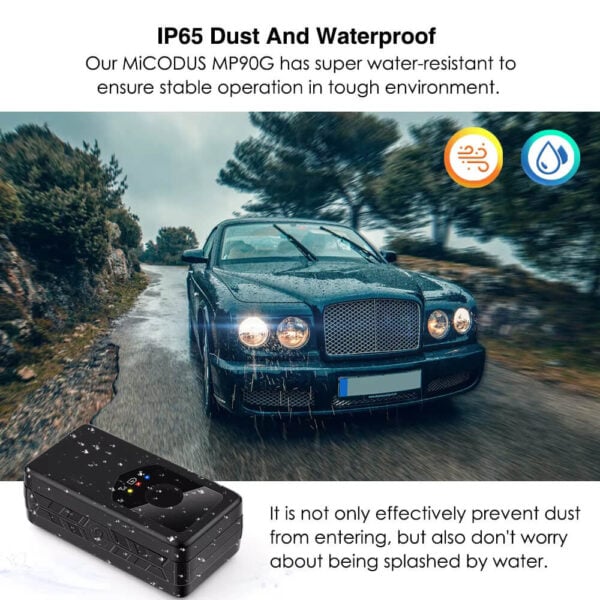 Micodus MP90G 3000mAh GPS Tracker with 4G, SOS, Voice Monitor & App Access - Image 4