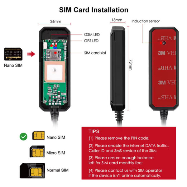 MiCODUS MV710 Mini 2G GPS Tracker Compact Vehicle Security with Remote Cut-Off - Image 2