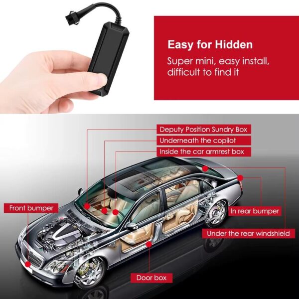 MiCODUS MV710 Mini 2G GPS Tracker Compact Vehicle Security with Remote Cut-Off - Image 3