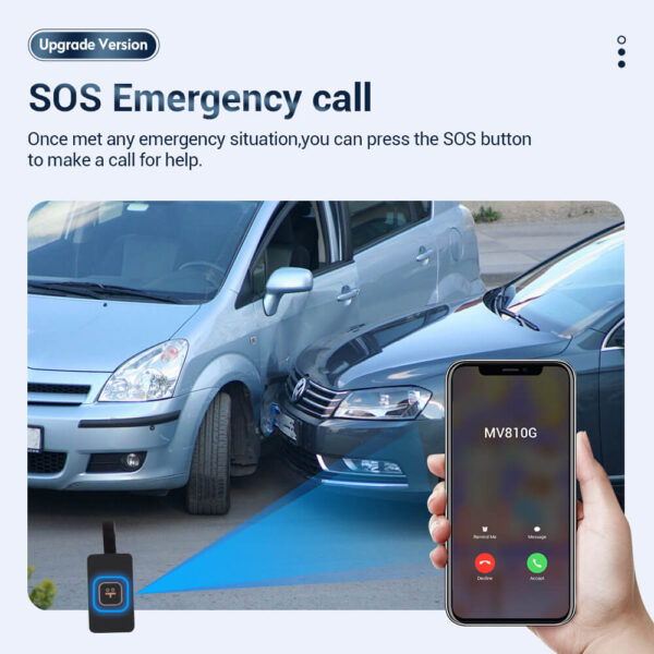 Micodus MV810G 4G GPS Vehicle Tracker with Panic/SOS button, Voice Monitor & Door Alarm & More - Image 5