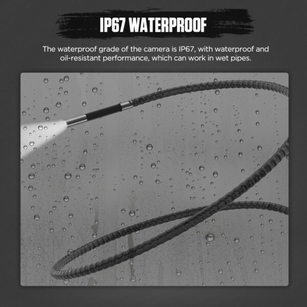 AUTOOL SVB305 210° Articulating Borescope with HD Camera, 5" IPS Display and Waterproof Probe - Image 4