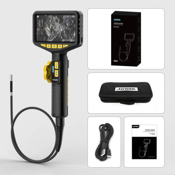 AUTOOL SVB305 210° Articulating Borescope with HD Camera, 5" IPS Display and Waterproof Probe - Image 14