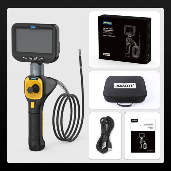 AUTOOL SVB308 360° Articulating Borescope with 1080p HD Camera, 4.3" Screen & Waterproof Probe - Image 13