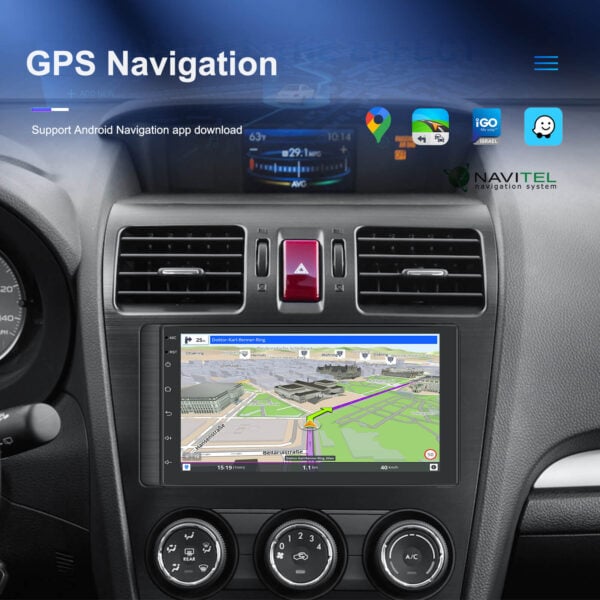 Double Din Universal 7-Inch Android 13 Car Stereo Wireless CarPlay, 2GB+64GB, GPS, Reverse Input, WiFi & Bluetooth & More - Image 3
