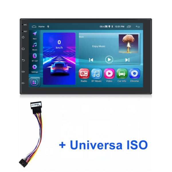 Double Din Universal 7-Inch Android 13 Car Stereo Wireless CarPlay, 2GB+64GB, GPS, Reverse Input, WiFi & Bluetooth & More - Image 18