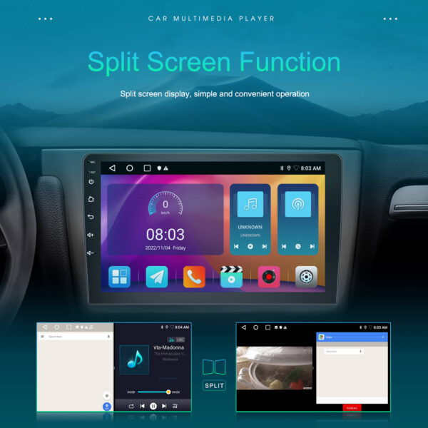 9" Android 2DIN Car Stereo | 2GB+64GB | CarPlay & Android Auto | GPS | WiFi | FM | Touchscreen - Image 13