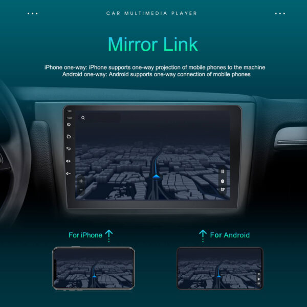 9" Android 2DIN Car Stereo | 2GB+64GB | CarPlay & Android Auto | GPS | WiFi | FM | Touchscreen - Image 11