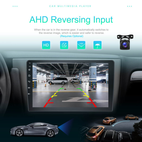 9" Android 2DIN Car Stereo | 2GB+64GB | CarPlay & Android Auto | GPS | WiFi | FM | Touchscreen - Image 7