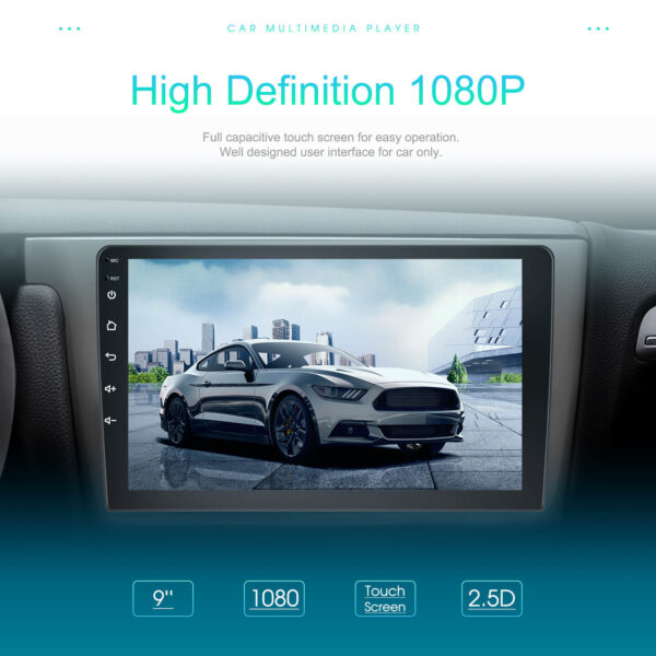 9" Android 2DIN Car Stereo | 2GB+64GB | CarPlay & Android Auto | GPS | WiFi | FM | Touchscreen - Image 9