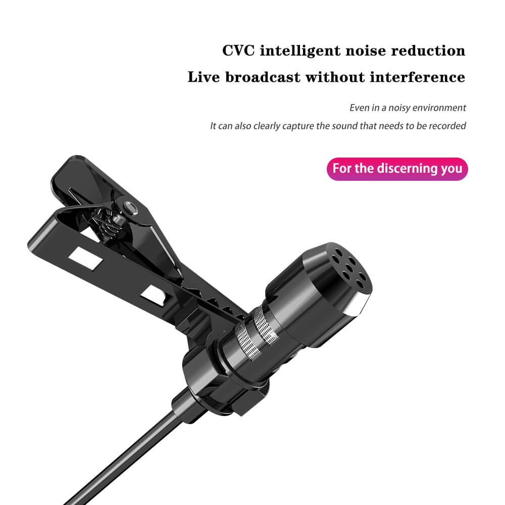 Lavalier Clip-On Microphone with Noise Reduction for Car Radio, Streaming & Interviews - Image 4