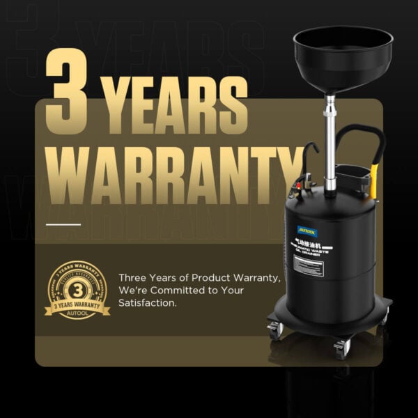 Autool OD710 70L Pneumatic Oil Picker & Waste Oil Tank with Adjustable Height & Thicker Steel Body - Image 3