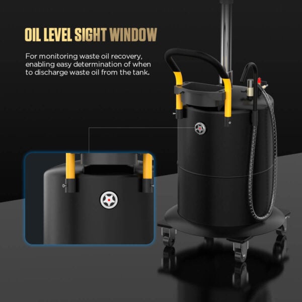 Autool OD710 70L Pneumatic Oil Picker & Waste Oil Tank with Adjustable Height & Thicker Steel Body - Image 8