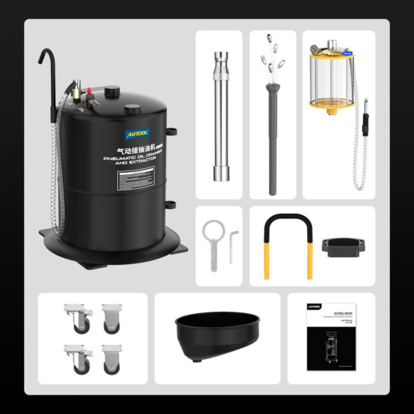 Autool OD720 Waste Oil Extractor & Oil Picker with Pneumatic Vacuum and Large Capacity - Image 14