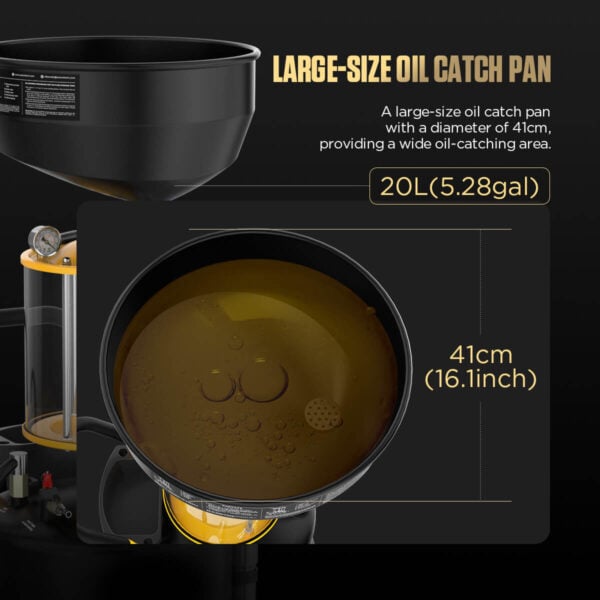 Autool OD720 Waste Oil Extractor & Oil Picker with Pneumatic Vacuum and Large Capacity - Image 7