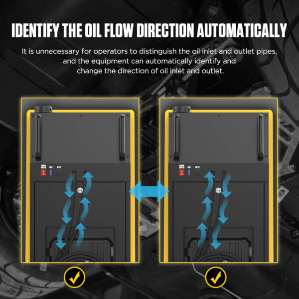 Autool ATF705 Automatic Transmission Fluid Exchanger with LCD Display and 2-Way Oil Cycle - Image 5
