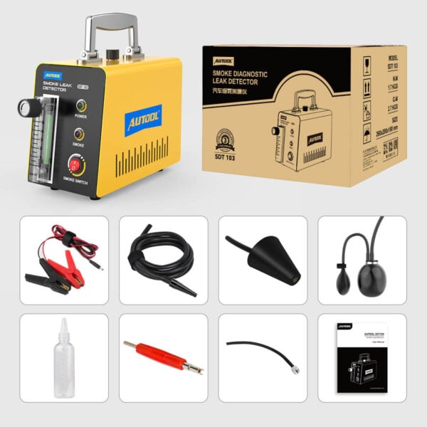 Autool SDT103 Automotive Smoke Tester with External Flow Meter & 12V Power for EVAP Leak Detection - Image 10