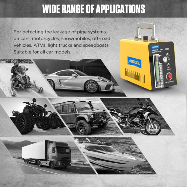Autool SDT103 Automotive Smoke Tester with External Flow Meter & 12V Power for EVAP Leak Detection - Image 5