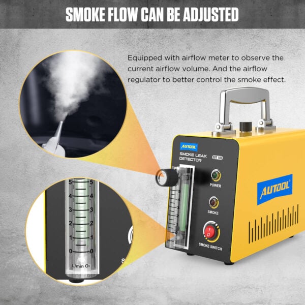 Autool SDT103 Automotive Smoke Tester with External Flow Meter & 12V Power for EVAP Leak Detection - Image 9