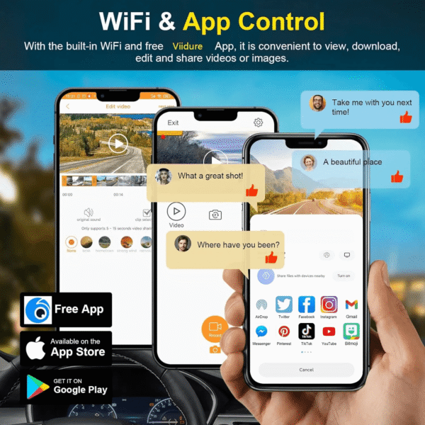 4K Mini Dash Cam Compact WiFi Vehicle Recorder - Image 5