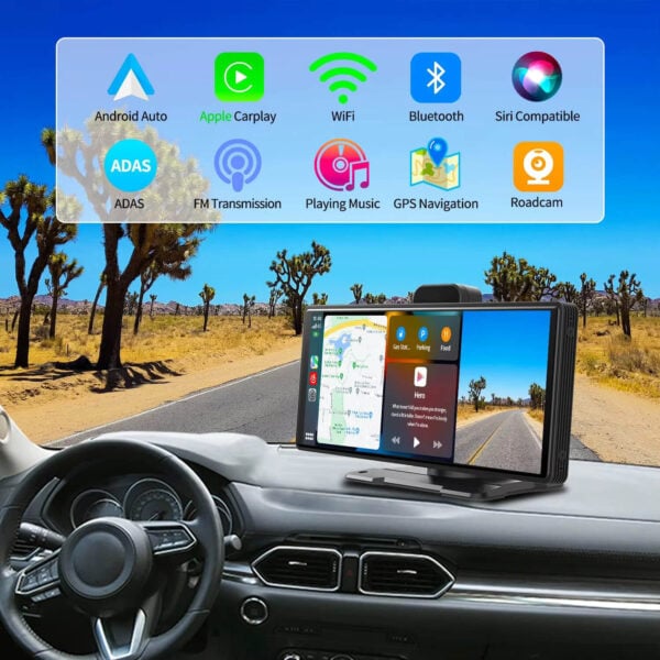 4K Dual Lens Dash Cam Smart CarPlay & Android Auto System - Image 4