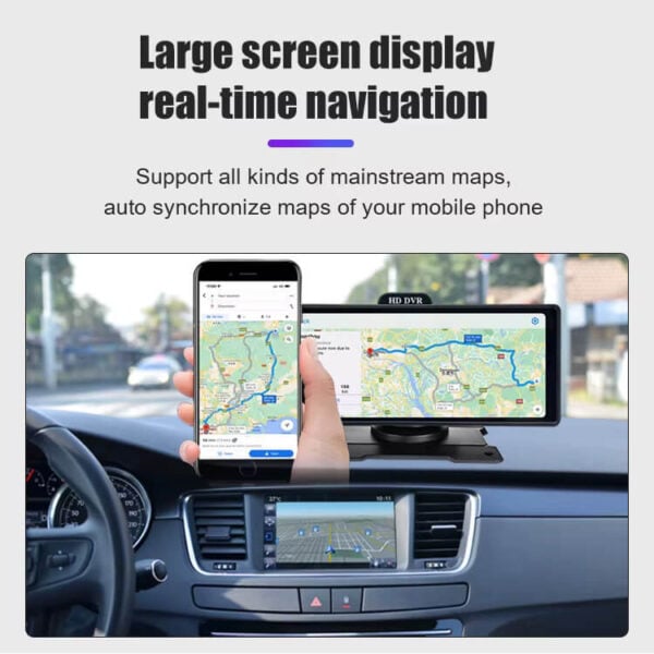4K Dual Lens Dash Cam Smart CarPlay & Android Auto System - Image 8