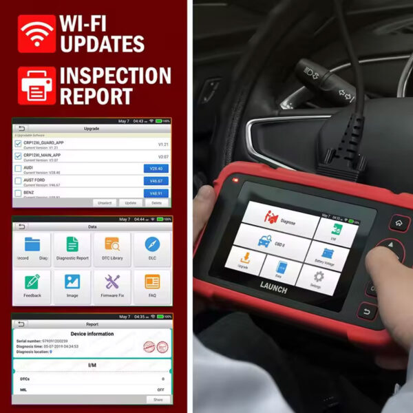 Launch CRP123X V3 64GB 4-System Diagnostic Scanner with 7 Reset Functions (Lifetime Free Updates) - Image 4